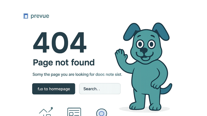 Illustration of 404 error page