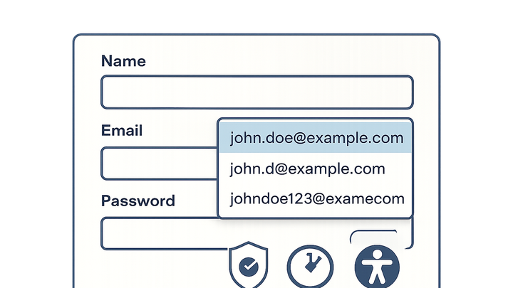 Illustration of Autofill forms