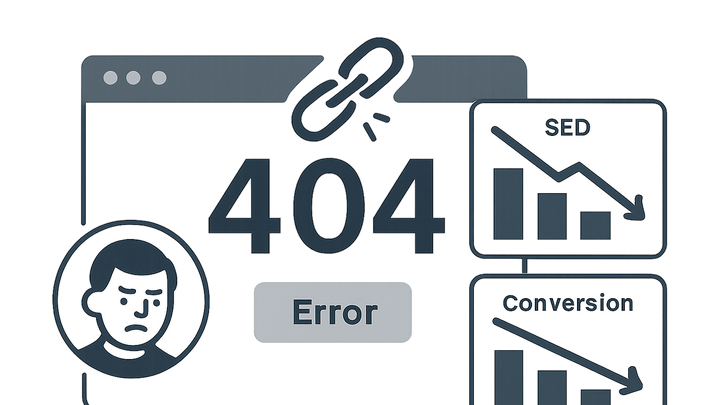 Illustration of Broken links
