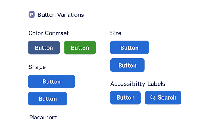 Illustration of Button design