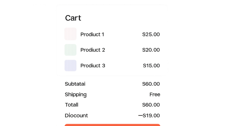 Illustration of Cart summary