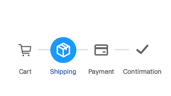 Illustration of Checkout progress tracker