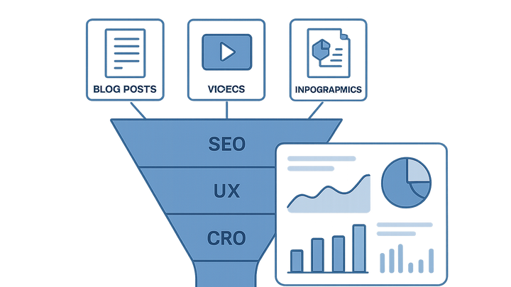 Illustration of Content marketing