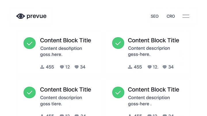 Illustration of Content relevance