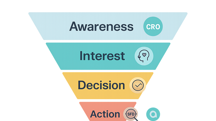 Illustration of Conversion funnel