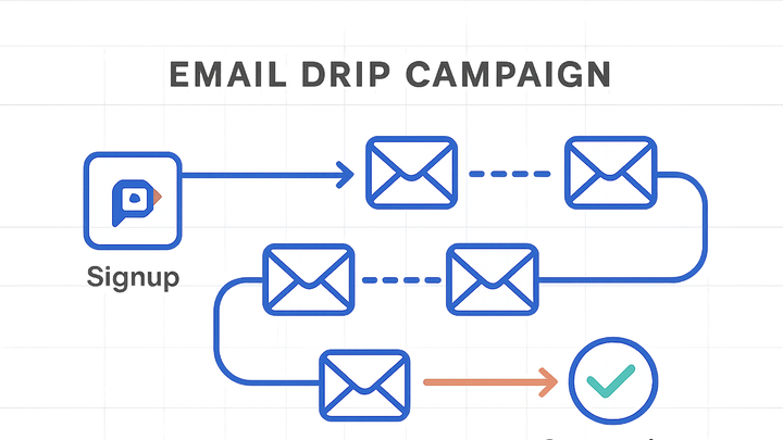 Illustration of Drip campaign