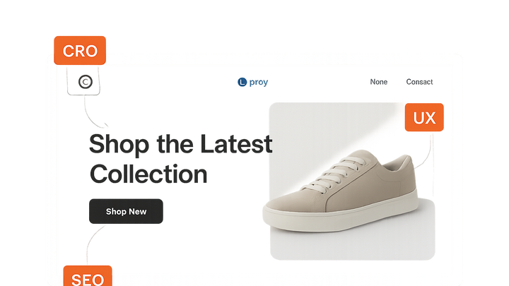 Illustration of Ecommerce hero banner