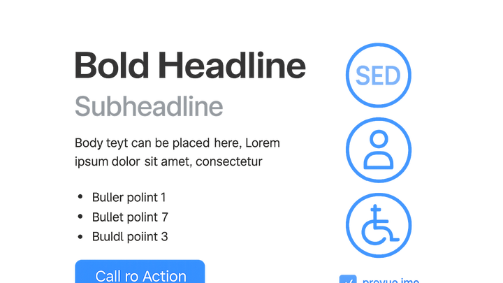 Illustration of Landing page copy