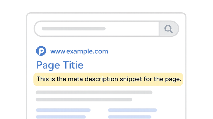 Illustration of Meta description