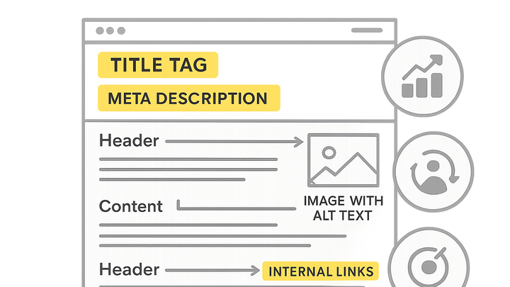 Illustration of On-page seo