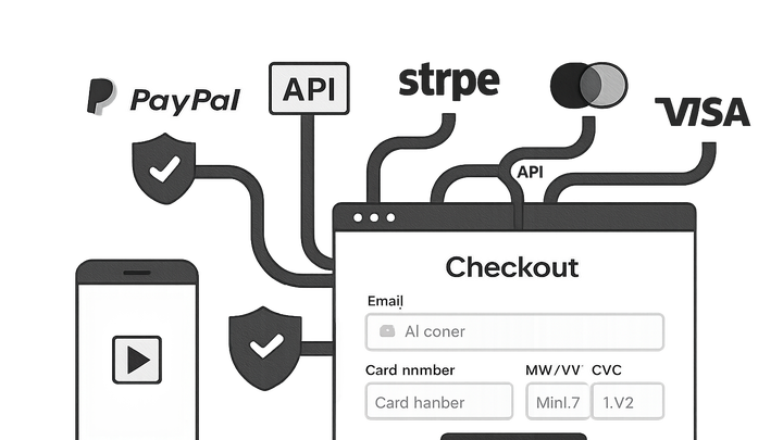 Illustration of Payment gateway integration
