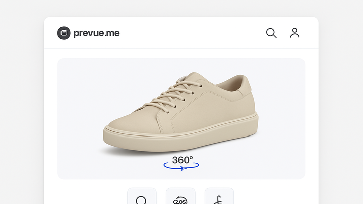 Illustration of Product page 360 view