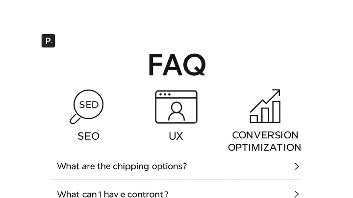 Illustration of Product page faq