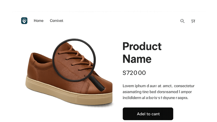 Illustration of Product zoom feature