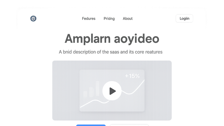 Illustration of Saas homepage video