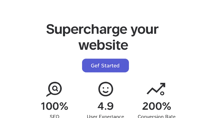 Illustration of Saas landing page headline