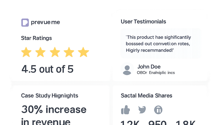 Illustration of Saas social proof metrics