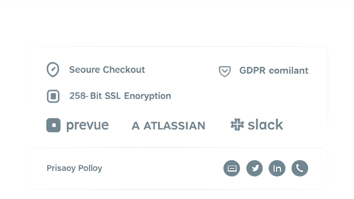 Illustration of Saas trust footer