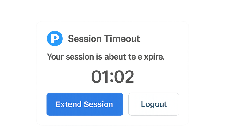 Illustration of Session timeout