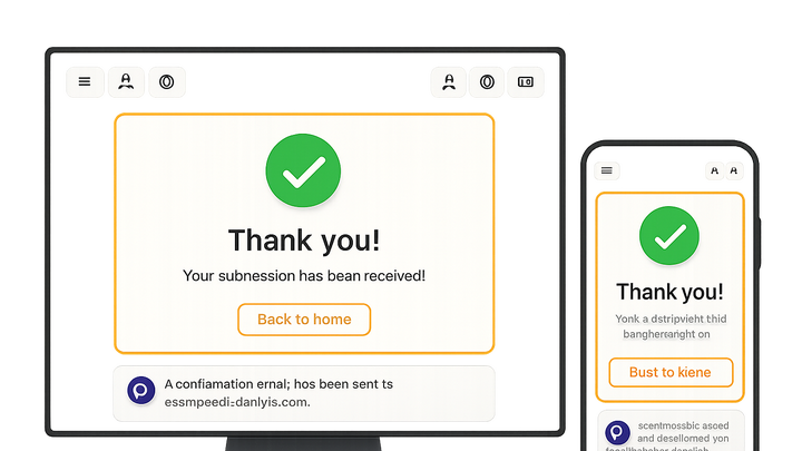 Illustration of Sign-up confirmation