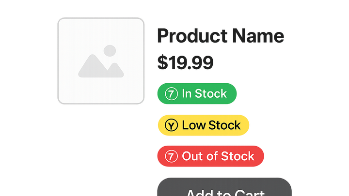 Illustration of Stock availability