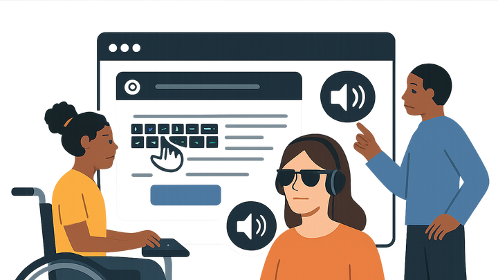 Illustration of Web accessibility standards